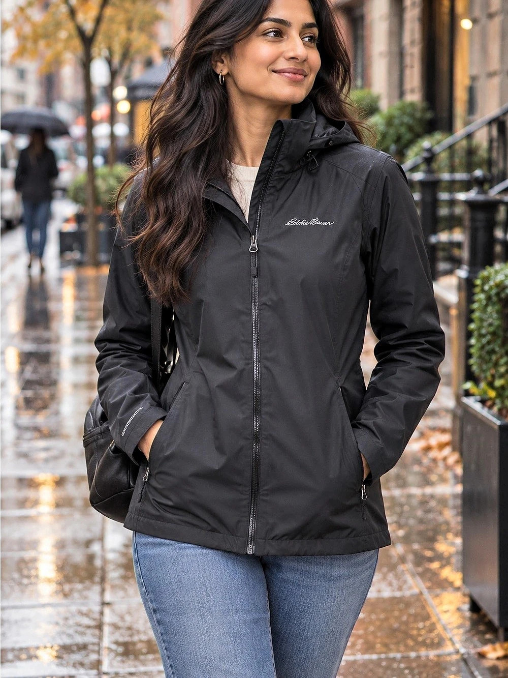 Eddie Bauer Women's Black Jacket Size Medium